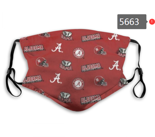 2020 NCAA Alabama Crimson Tide #1 Dust mask with filter